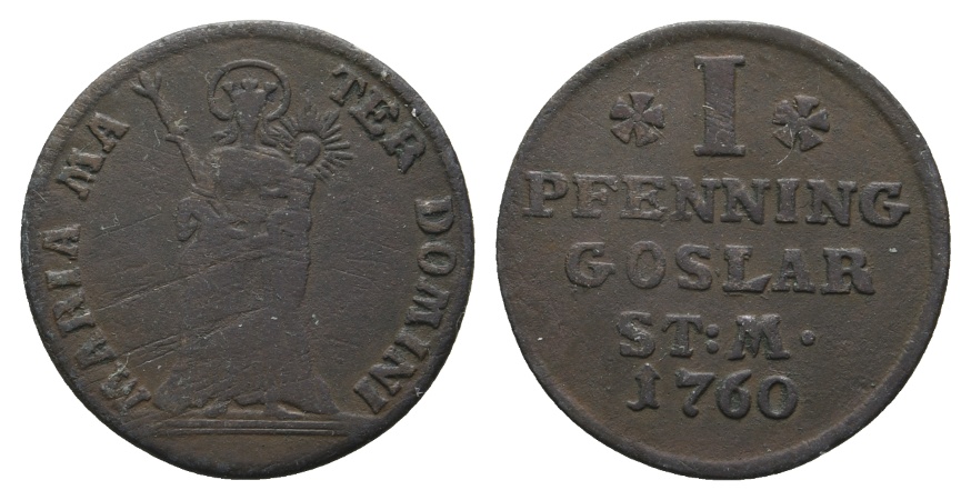  Altdeutschland; Kleinmünze 1760   