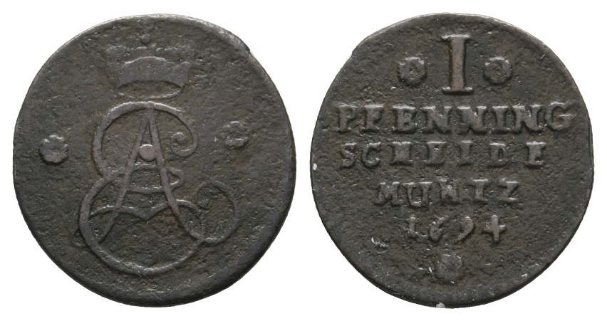  Altdeutschland; Kleinmünze 1694   