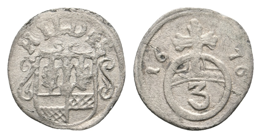  Altdeutschland; Kleinmünze 1676   
