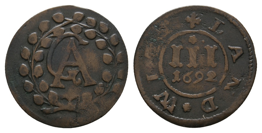  Altdeutschland; Kleinmünze 1692   