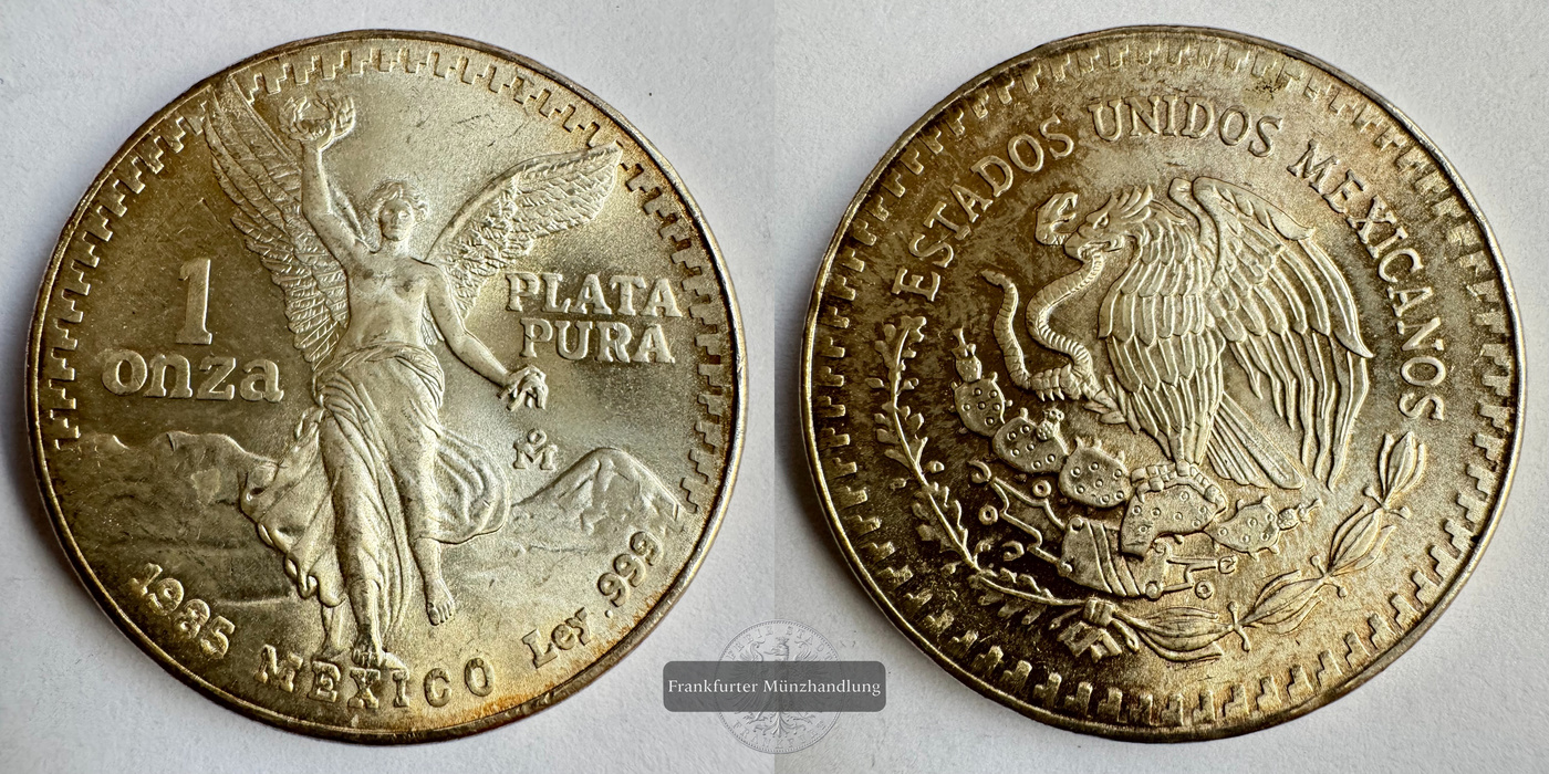  Mexico / 1 Onza Libertad Plata Pura 1985 FM-Frankfurt KM#494.1 Feinsilber: 31,1g   