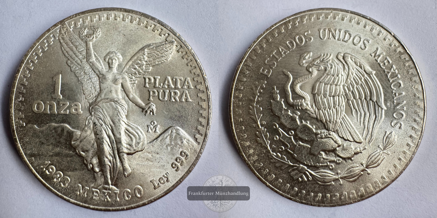  Mexico / 1 Onza Libertad Plata Pura 1983 FM-Frankfurt KM#494.1 Feinsilber: 31,1g   
