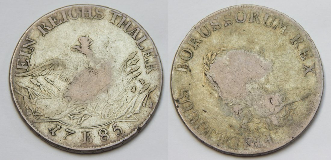  Brandenburg-Preussen Reichstaler 1785 B Friedrich der Große Breslau s-   