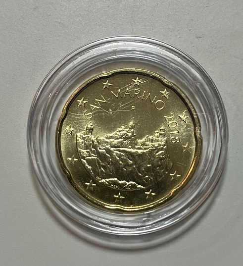 San Marino 20cent Münze 2018 unc.