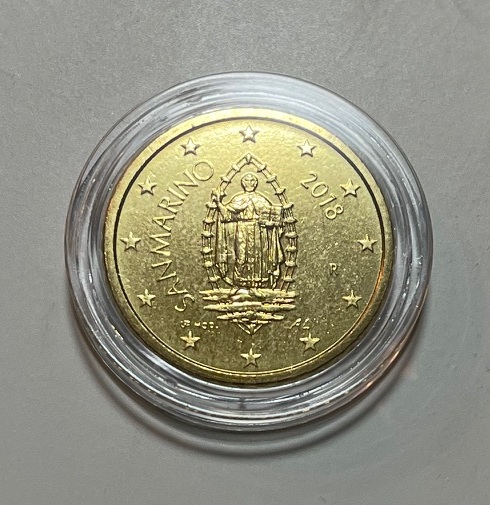 San Marino 50cent Münze 2018 unc.