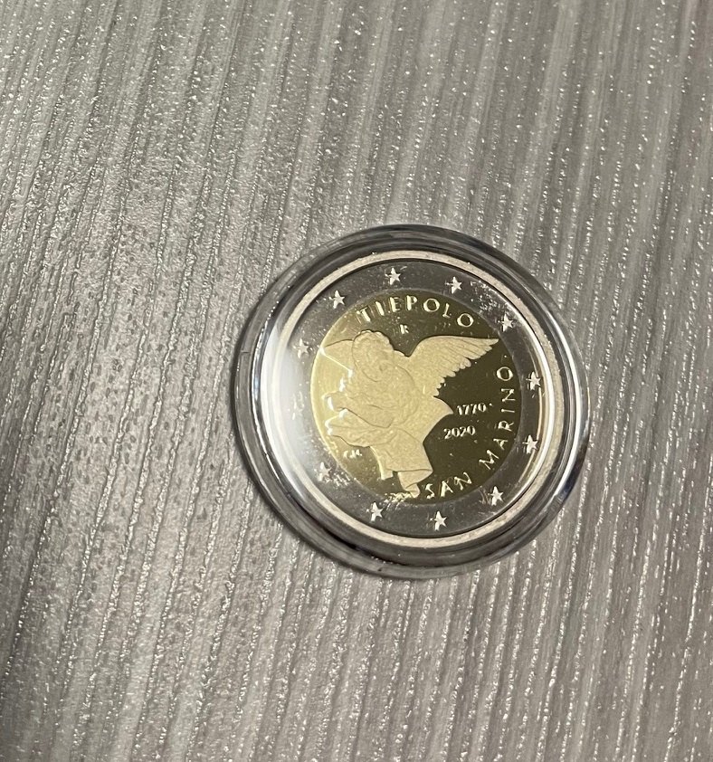 San Marino 2020 - 2€ Münze - Polierte Platte Tiepolo 2.500 Ex