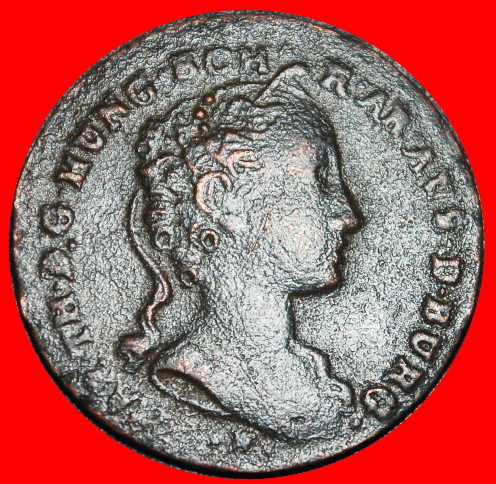  Ⰶ BRUSSEL (1744-1745): AUSTRIAN NETHERLANDS BELIGUIM ★1 LIARD 1745H THERESIA★LOW START ★ NO RESERVE!   