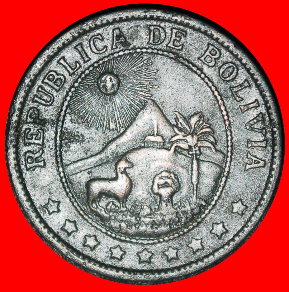  Ⰿ USA: BOLIVIA ★ 20 CENTAVOS 1942 SUN! WARTIME (1939-1945)! ★LOW START ★ NO RESERVE!   