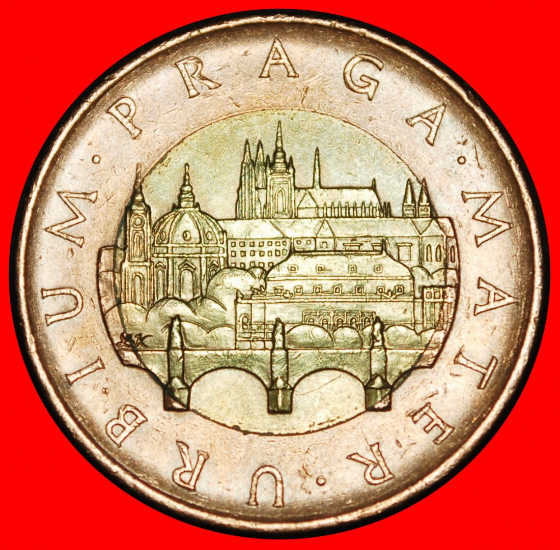  Ⰿ BIMETALLIC (1993-2025): CZECHIA ★ 50 CROWNS 2008 DIES II B!★LOW START ★ NO RESERVE!   