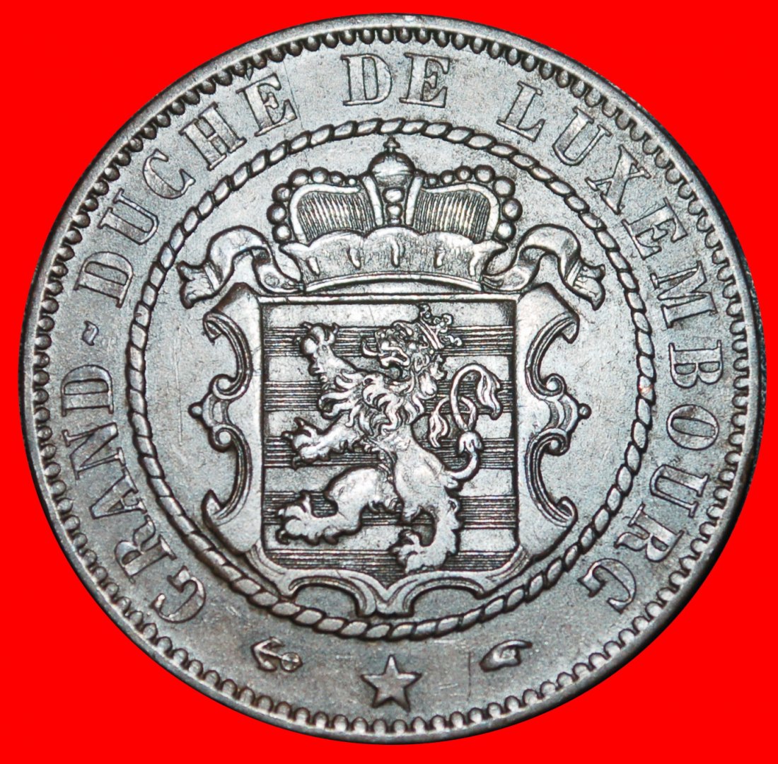  Ⰿ FRANCE (1854-1870): LUXEMBOURG ★ 10 CENTIMES 1860A! WILLIAM III 1849-1890★LOW START ★ NO RESERVE!   