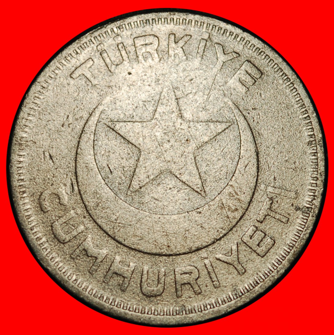  ⰏERROR CRESCENT AND STAR 1935-1940:TURKEY★10 KURUSHES 1940★WARTIME 1939-1945★LOW START ★ NO RESERVE!   