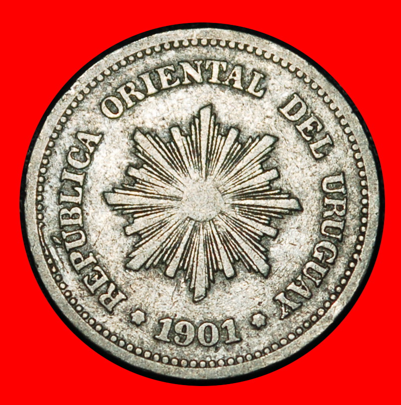  Ⰿ GERMANY, FRANCE, AUSTRIA (1901-1936): URUGUAY★1 CENTESIMO 1901A! DISCOVERY★LOW START ★ NO RESERVE!   