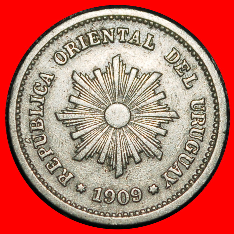  Ⰿ GERMANY, FRANCE, AUSTRIA (1901-1936): URUGUAY★1 CENTESIMO 1909A! DISCOVERY★LOW START ★ NO RESERVE!   