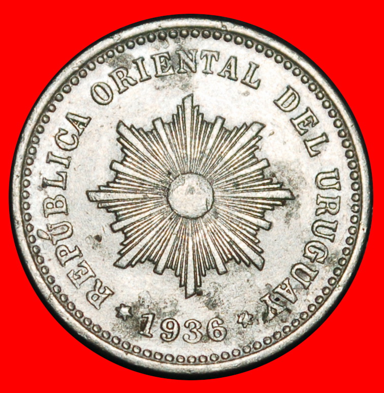 Ⰿ GERMANY, FRANCE, AUSTRIA (1901-1936): URUGUAY★1 CENTESIMO 1936A! DISCOVERY★LOW START ★ NO RESERVE!   