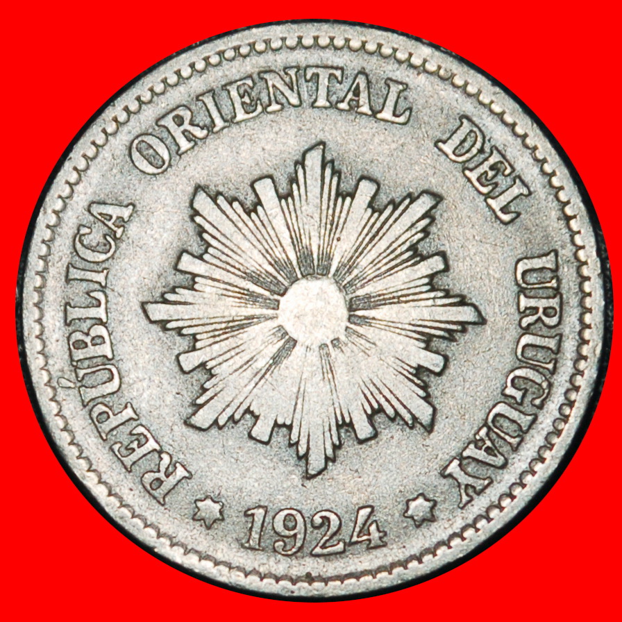  Ⰿ GERMANY, FRANCE, AUSTRIA, CHILE (1901-1941): URUGUAY ★ 2 CENTESIMOS 1924!★LOW START ★ NO RESERVE!   