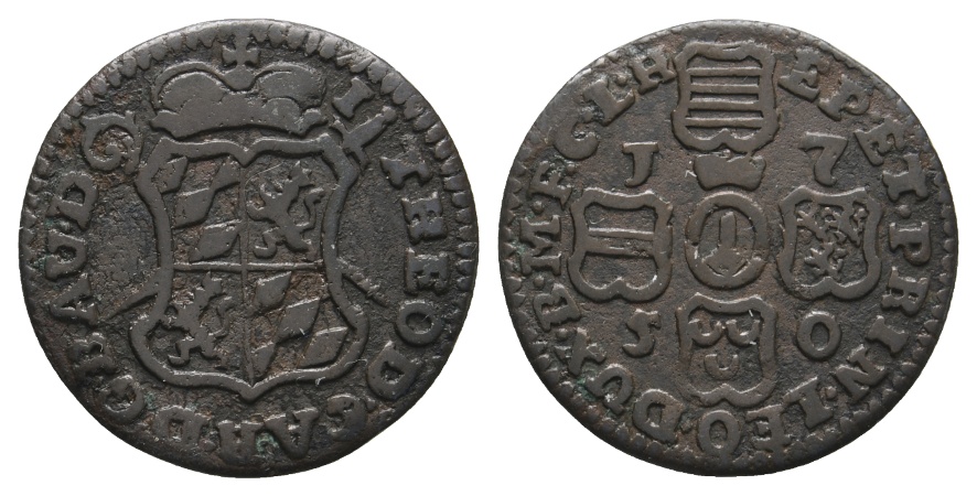  Ausland; Belgien; Kleinmünze 1750   