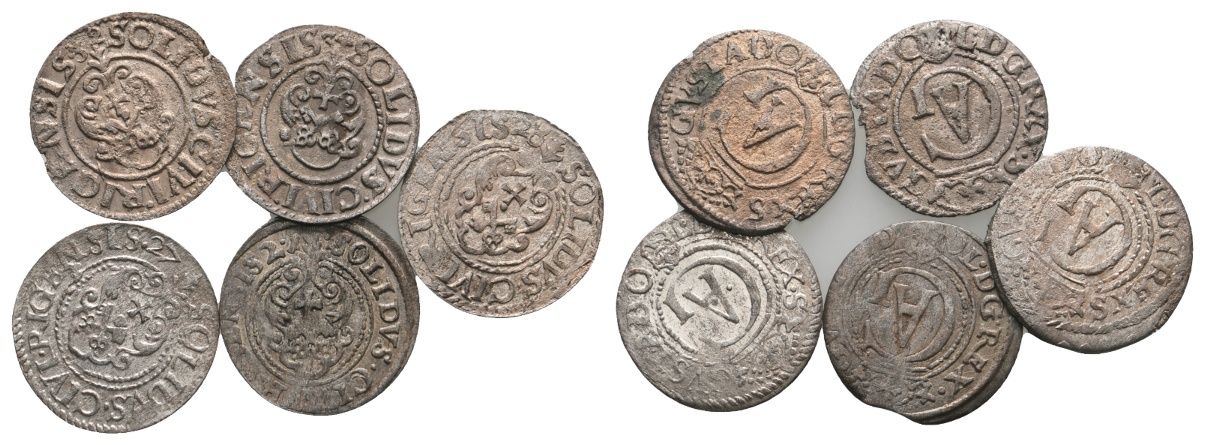  Ausland; Schweden; Lot Kleinmünzen (5 Stück)   