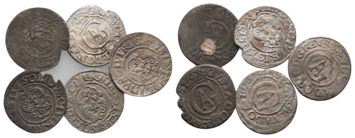  Ausland; Schweden; Lot Kleinmünzen (5 Stück)   