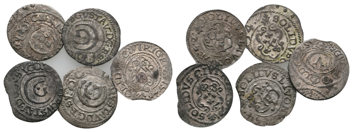  Ausland; Schweden; Lot Kleinmünzen (5 Stück)   