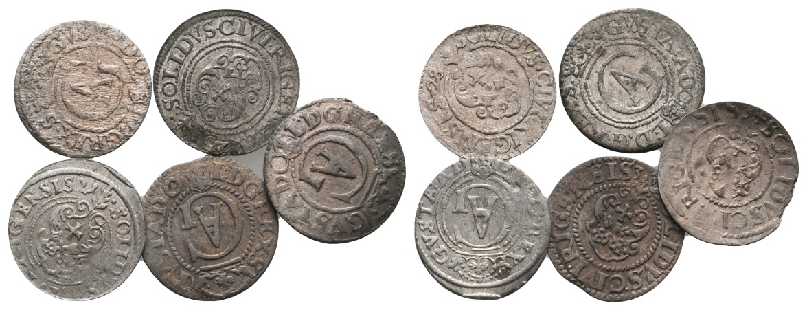  Ausland; Schweden; Lot Kleinmünzen (5 Stück)   