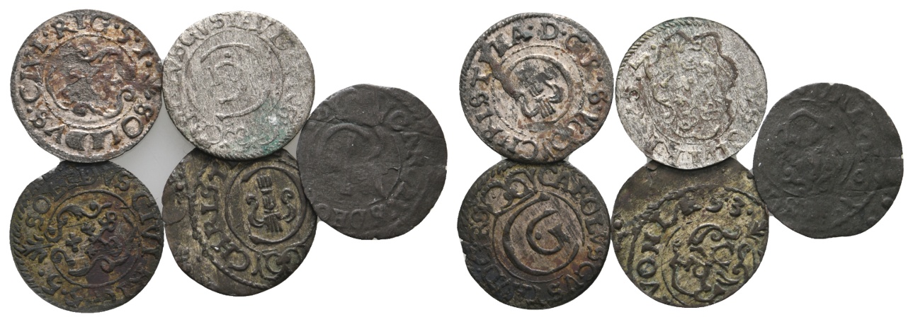  Ausland; Schweden; Lot Kleinmünzen (5 Stück)   