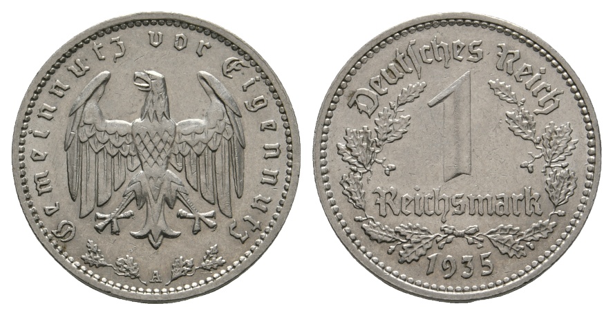  Deutsches Reich; 1 Reichsmark 1935   