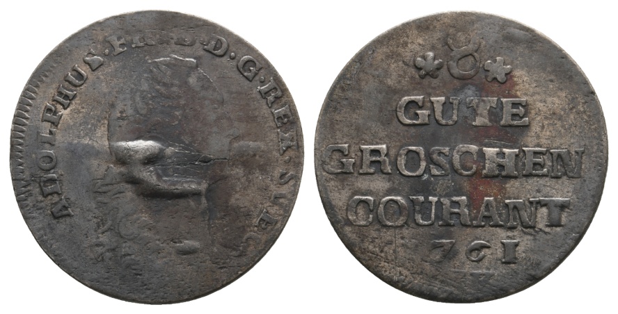 Altdeutschland; Kleinmünze 1761   