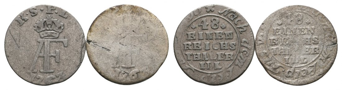  Altdeutschland; 2 Kleinmünzen   