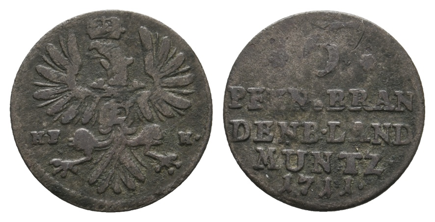  Altdeutschland; Kleinmünze 1711   