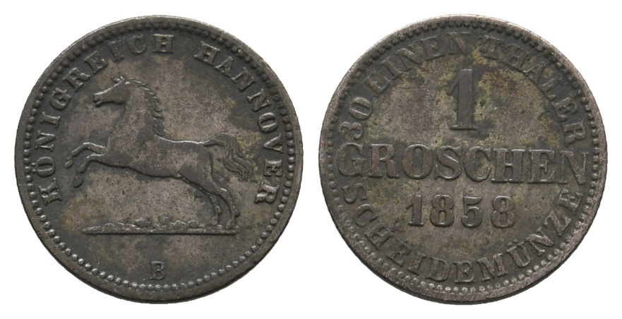  Altdeutschland; Kleinmünze 1858   