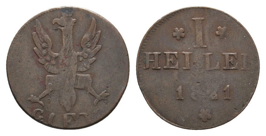  Altdeutschland; Kleinmünze 1821   