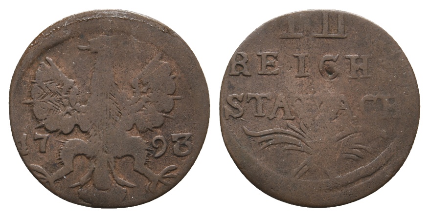  Altdeutschland; Kleinmünze 1793   