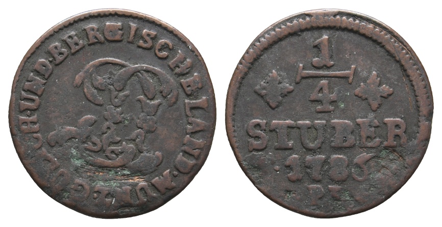  Altdeutschland; Kleinmünze 1785   