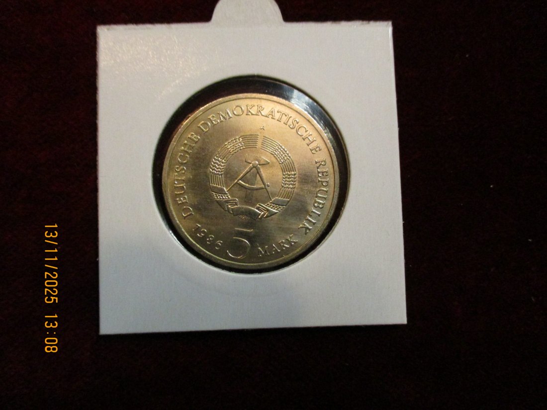  5 Mark DDR 1986 Neues Palais Potsdam Metall: (K-N-Zk) Gewicht: 9,6 Gramm   