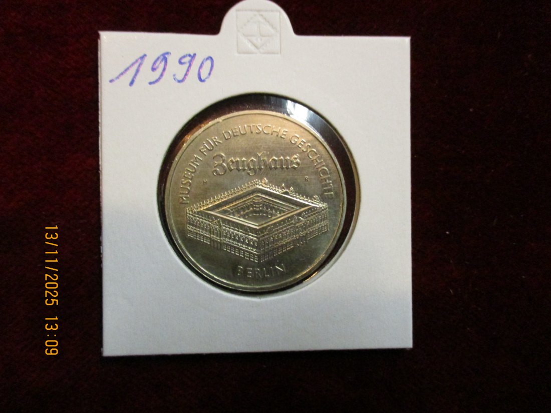  5 Mark DDR 1990 Zeughaus Berlin Metall: (K-N-Zk) Gewicht: 9,6 Gramm   