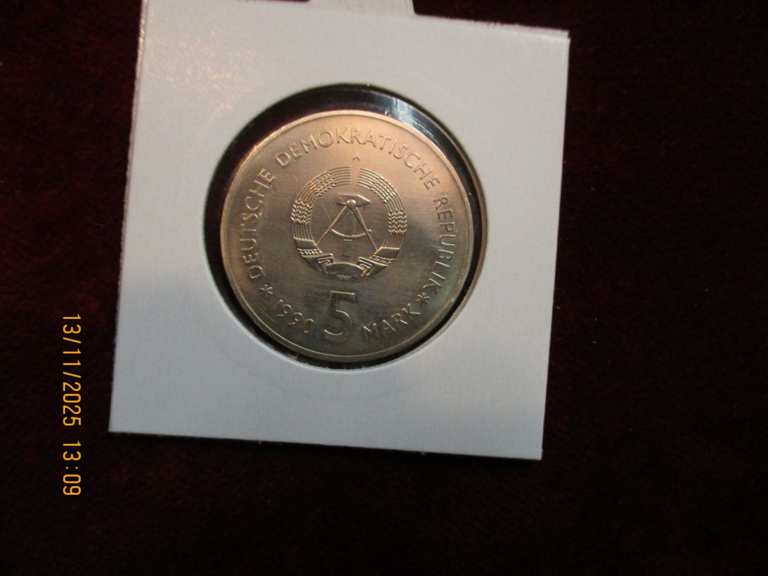  5 Mark DDR 1990 Zeughaus Berlin Metall: (K-N-Zk) Gewicht: 9,6 Gramm   