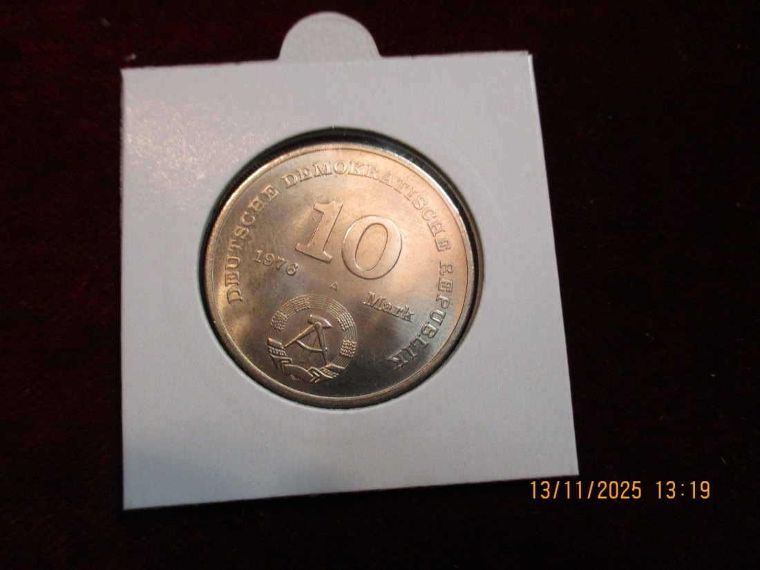  10 Mark DDR 1976 - 20 Jahre NVA Metall: (K-N-Zk) Gewicht: 12,2 Gramm   