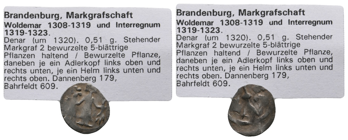  Altdeutschland; Brandenburg; Denar   