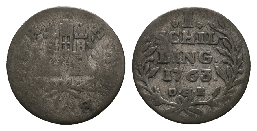  Altdeutschland; Kleinmünze 1763   