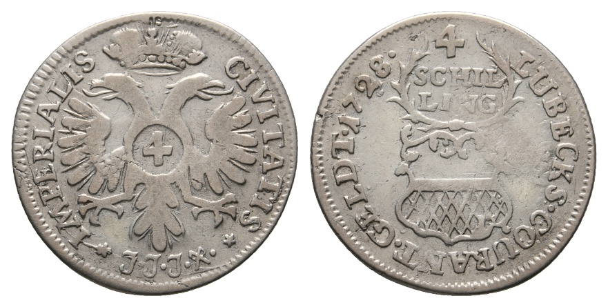  Altdeutschland; Kleinmünze 1728   