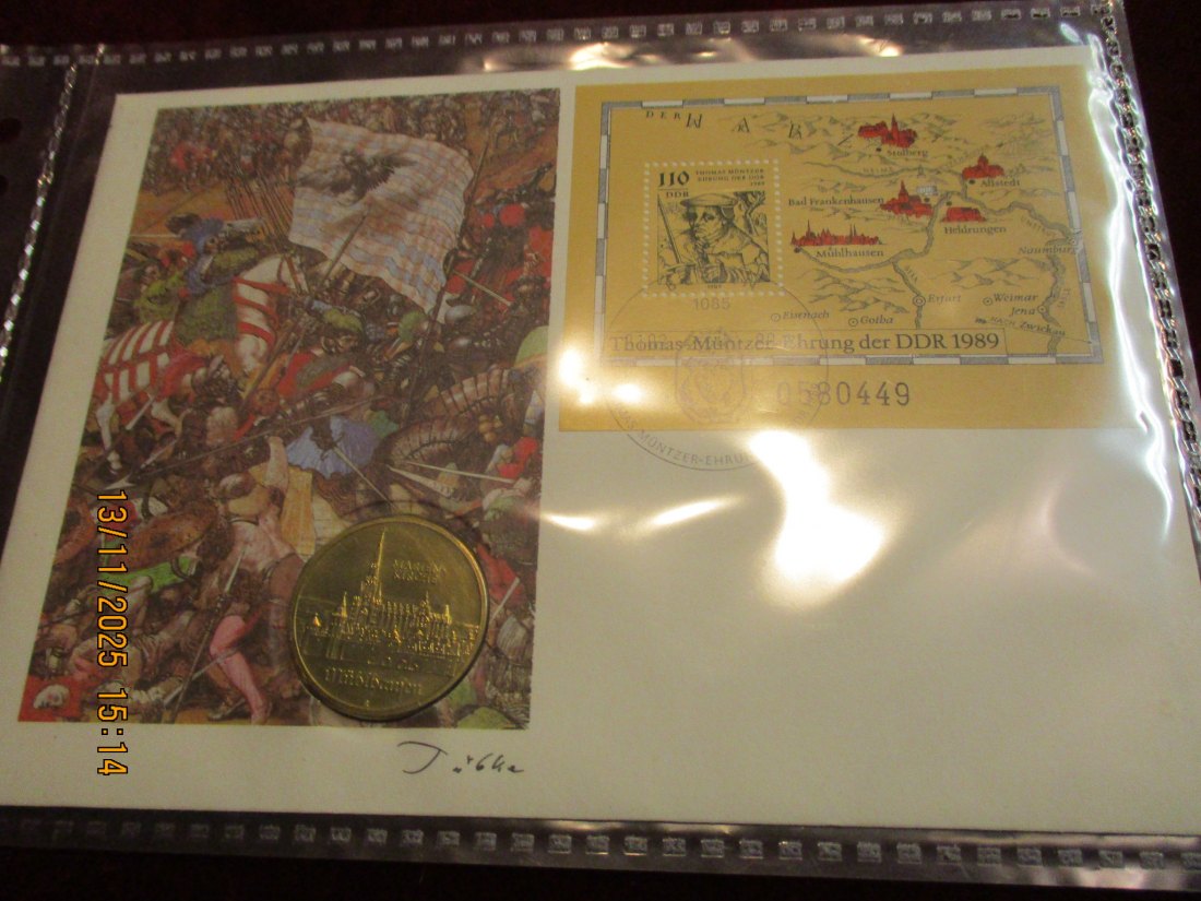  Numisbrief 5 Mark DDR 1989 Marienkirche  Metall: (K-N-Zk) Gewicht: 9,6 Gramm /1   