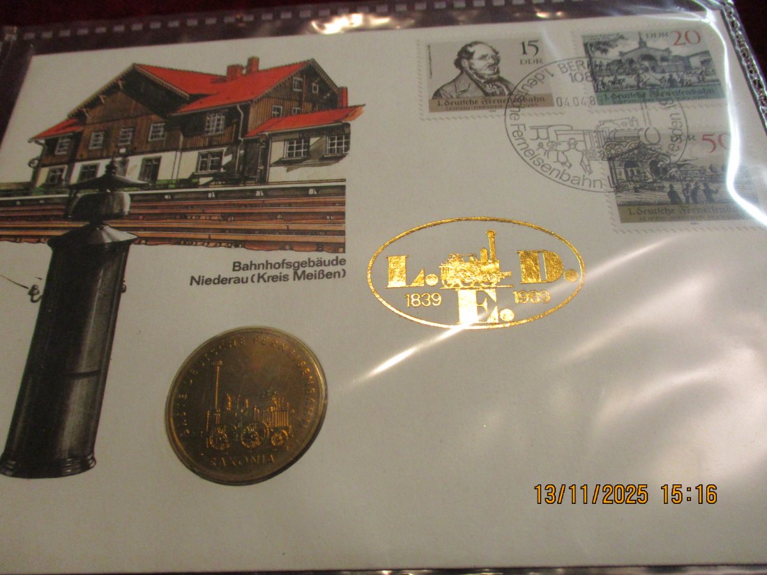  Numisbrief 5 Mark DDR 1988 - 500 Jahre Postwesen  Metall: (K-N-Zk) Gewicht: 9,6 Gramm /1   