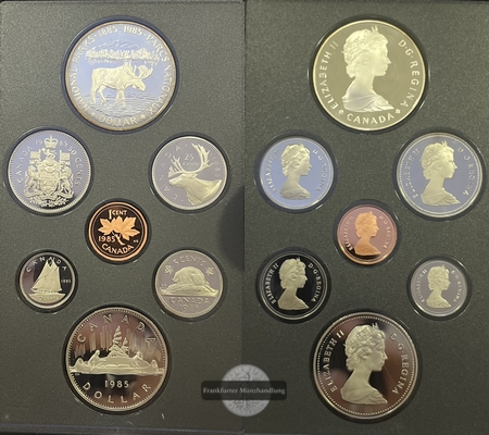  Kanada Royal Canadian Mint Proof Set 1985 FM-Frankfurt Feinsilber: 11,7g   