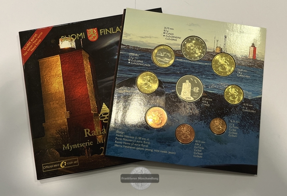  Finnland  Euro-Kursmünzensatz  2007 Rahasarja  FM-Frankfurt   