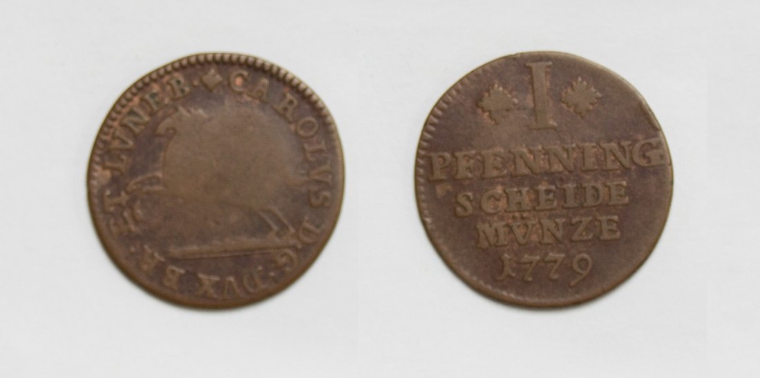  Braunschweig Lüneburg 1 Pfennig 1779 Wilhelm 1831-1834 s-ss   