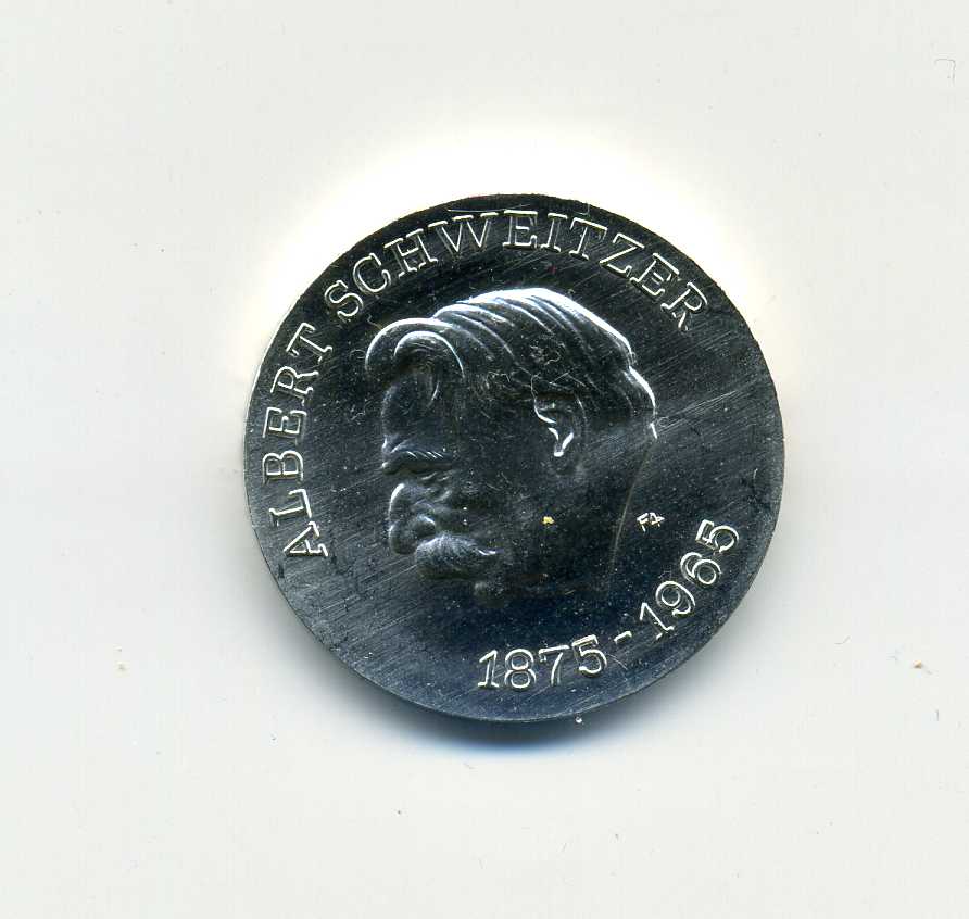 10 Mark 1975 Albert Schweitzer stempelglanz