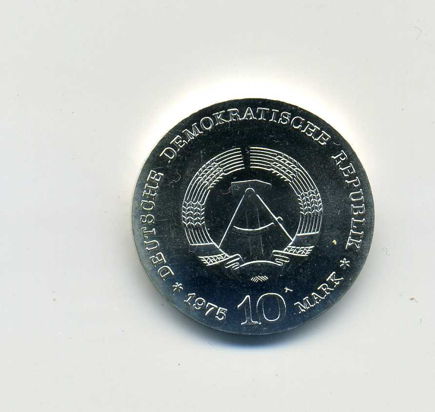  10 Mark 1975 Albert Schweitzer stempelglanz   