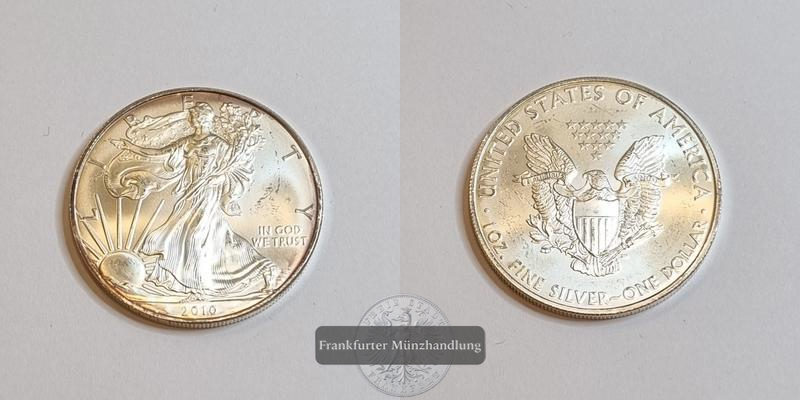  USA 1 Dollar  2010  American Eagle FM-Frankfurt Feinsilber: 31,1g   