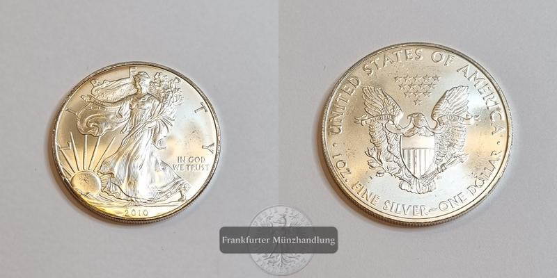  USA 1 Dollar  2010  American Eagle FM-Frankfurt Feinsilber: 31,1g   
