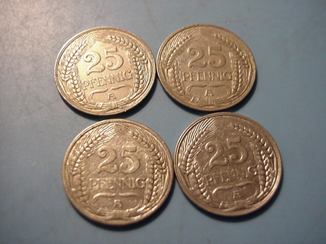 Kaiserreich 25 Pfennig 1909-1912